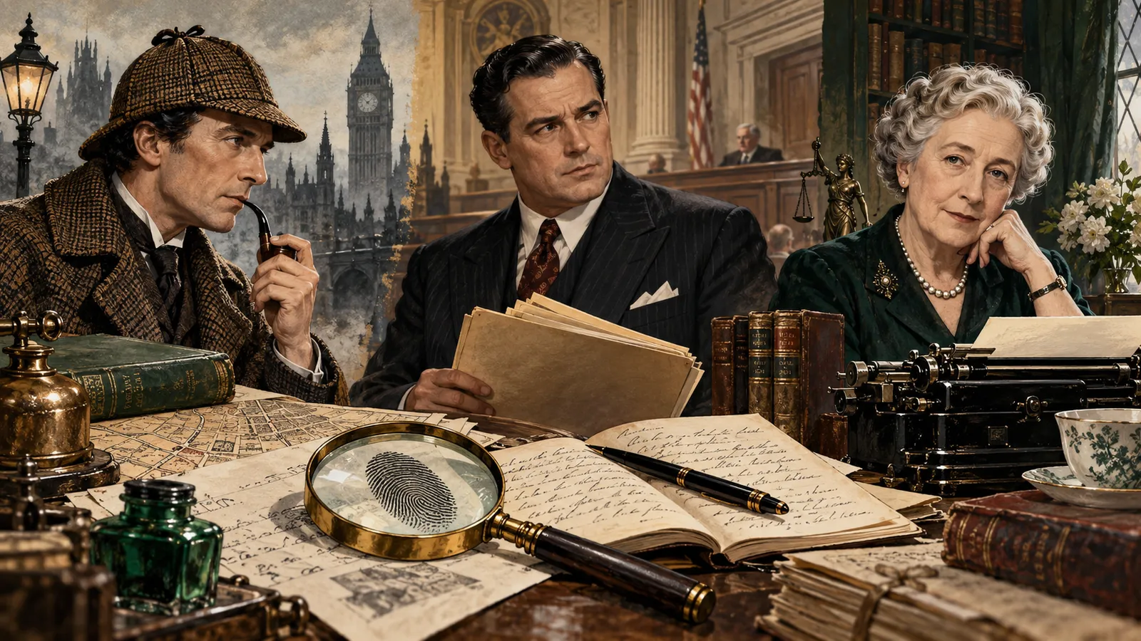 The detective in me: Holmes, mason and christie